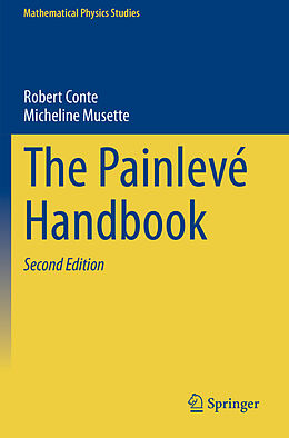 Couverture cartonnée The Painlevé Handbook de Micheline Musette, Robert Conte