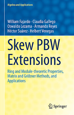 Couverture cartonnée Skew PBW Extensions de William Fajardo, Claudia Gallego, Helbert Venegas