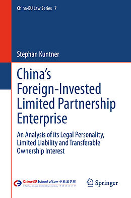 Fester Einband China s Foreign-Invested Limited Partnership Enterprise von Stephan Kuntner