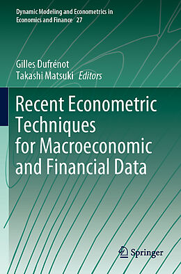 Couverture cartonnée Recent Econometric Techniques for Macroeconomic and Financial Data de 