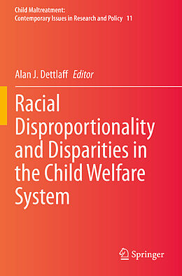 Couverture cartonnée Racial Disproportionality and Disparities in the Child Welfare System de 