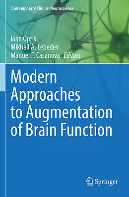 Couverture cartonnée Modern Approaches to Augmentation of Brain Function de 