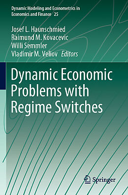 Couverture cartonnée Dynamic Economic Problems with Regime Switches de 