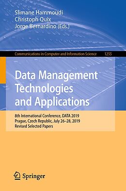 eBook (pdf) Data Management Technologies and Applications de 