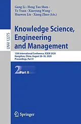 Kartonierter Einband Knowledge Science, Engineering and Management von