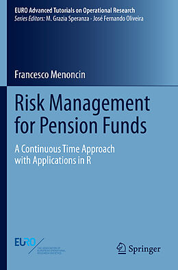 Couverture cartonnée Risk Management for Pension Funds de Francesco Menoncin