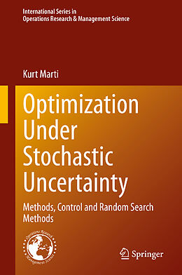 Fester Einband Optimization Under Stochastic Uncertainty von Kurt Marti