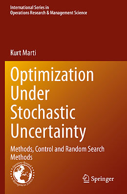 Kartonierter Einband Optimization Under Stochastic Uncertainty von Kurt Marti