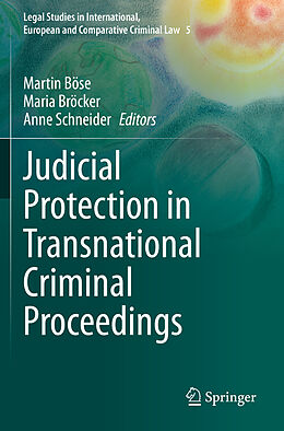 Couverture cartonnée Judicial Protection in Transnational Criminal Proceedings de 