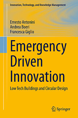 Livre Relié Emergency Driven Innovation de Ernesto Antonini, Francesca Giglio, Andrea Boeri