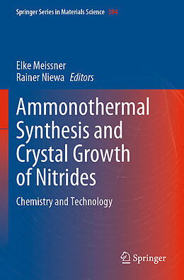Couverture cartonnée Ammonothermal Synthesis and Crystal Growth of Nitrides de 