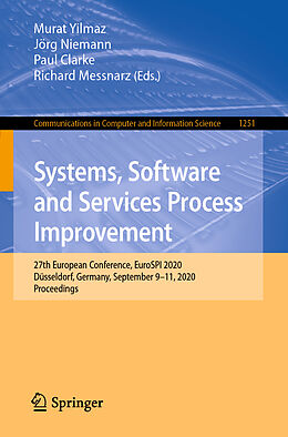 Couverture cartonnée Systems, Software and Services Process Improvement de 
