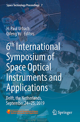 Couverture cartonnée 6th International Symposium of Space Optical Instruments and Applications de 