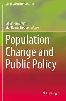 Couverture cartonnée Population Change and Public Policy de 