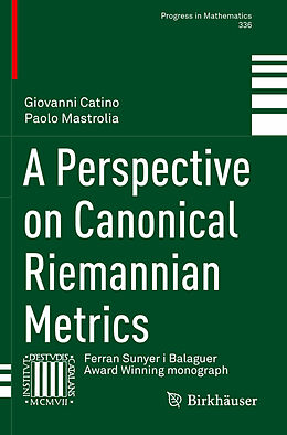 Kartonierter Einband A Perspective on Canonical Riemannian Metrics von Paolo Mastrolia, Giovanni Catino