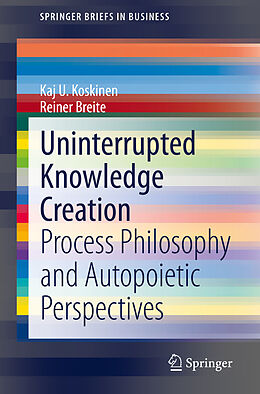 Couverture cartonnée Uninterrupted Knowledge Creation de Rainer Breite, Kaj U. Koskinen