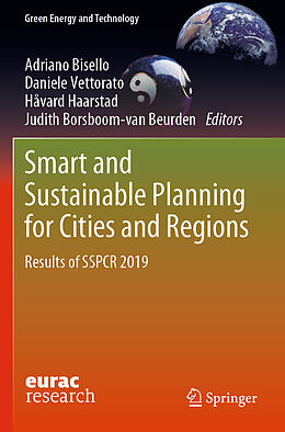 Couverture cartonnée Smart and Sustainable Planning for Cities and Regions de 