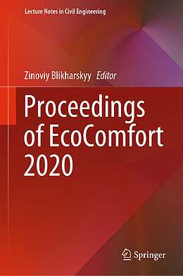 Livre Relié Proceedings of EcoComfort 2020 de 