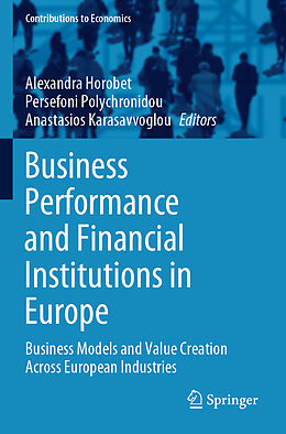 Couverture cartonnée Business Performance and Financial Institutions in Europe de 