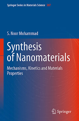 Couverture cartonnée Synthesis of Nanomaterials de S. Noor Mohammad