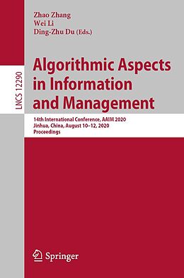 E-Book (pdf) Algorithmic Aspects in Information and Management von 