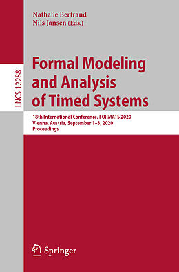 Kartonierter Einband Formal Modeling and Analysis of Timed Systems von 