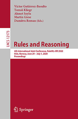 Couverture cartonnée Rules and Reasoning de 