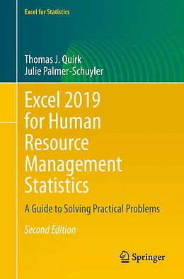 E-Book (pdf) Excel 2019 for Human Resource Management Statistics von Thomas J. Quirk, Julie Palmer-Schuyler