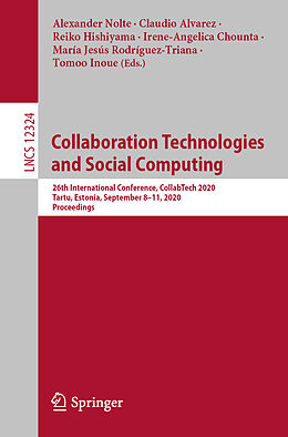 Kartonierter Einband Collaboration Technologies and Social Computing von 