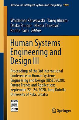 E-Book (pdf) Human Systems Engineering and Design III von 