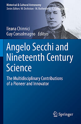 Couverture cartonnée Angelo Secchi and Nineteenth Century Science de 
