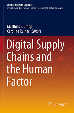 Couverture cartonnée Digital Supply Chains and the Human Factor de 