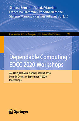 Couverture cartonnée Dependable Computing - EDCC 2020 Workshops de 