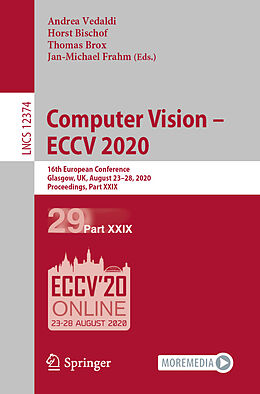 Couverture cartonnée Computer Vision   ECCV 2020 de 