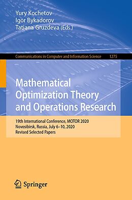 eBook (pdf) Mathematical Optimization Theory and Operations Research de 
