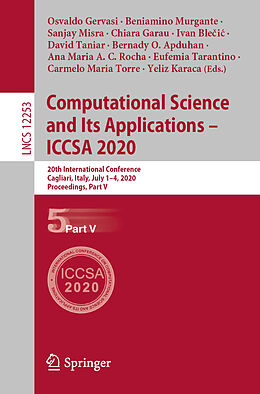 Kartonierter Einband Computational Science and Its Applications   ICCSA 2020 von 
