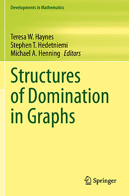 Couverture cartonnée Structures of Domination in Graphs de 