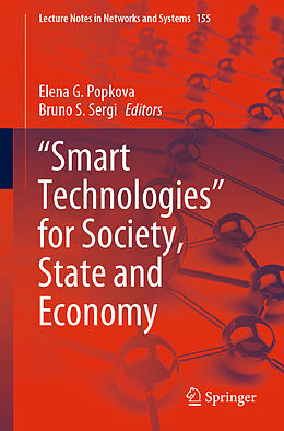 Couverture cartonnée "Smart Technologies" for Society, State and Economy de 