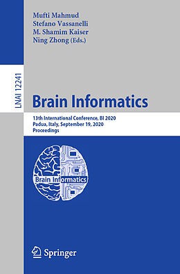 Kartonierter Einband Brain Informatics von 