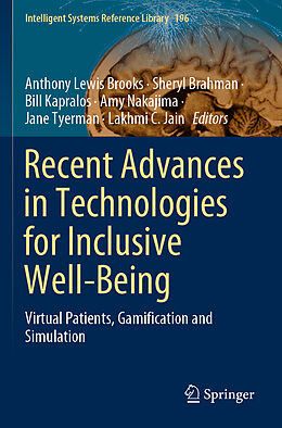 Couverture cartonnée Recent Advances in Technologies for Inclusive Well-Being de 