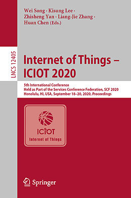 Kartonierter Einband Internet of Things - ICIOT 2020 von 