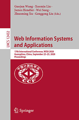 Couverture cartonnée Web Information Systems and Applications de 