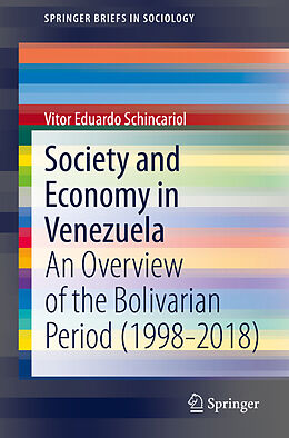 Couverture cartonnée Society and Economy in Venezuela de Vitor Eduardo Schincariol