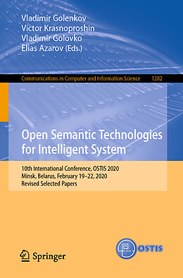 Couverture cartonnée Open Semantic Technologies for Intelligent System de 