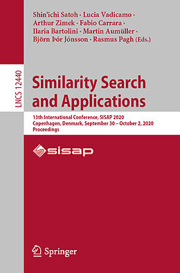 Couverture cartonnée Similarity Search and Applications de 