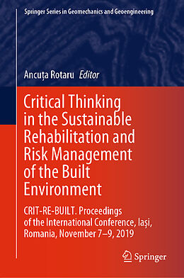 Fester Einband Critical Thinking in the Sustainable Rehabilitation and Risk Management of the Built Environment von 