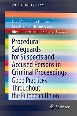 Kartonierter Einband Procedural Safeguards for Suspects and Accused Persons in Criminal Proceedings von 