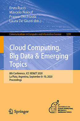 Couverture cartonnée Cloud Computing, Big Data & Emerging Topics de 