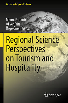 Couverture cartonnée Regional Science Perspectives on Tourism and Hospitality de 