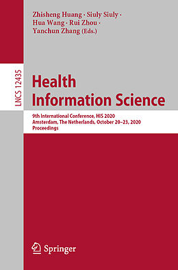 Kartonierter Einband Health Information Science von 